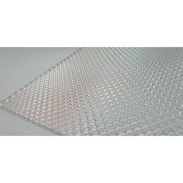 Монолитный поликарбонат 2 мм BORREX призма прозрачный 2050х3050 мм